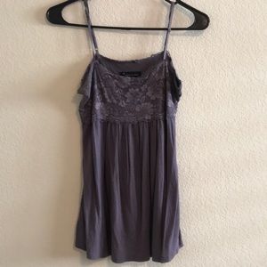 TWENTYONE Purple Dressy/Flowy Tank Top